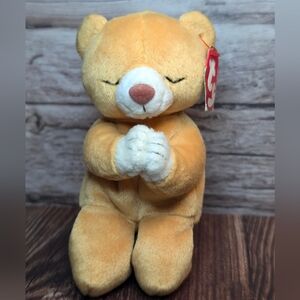 TY Beanie Baby Hope Praying Bear - Tan